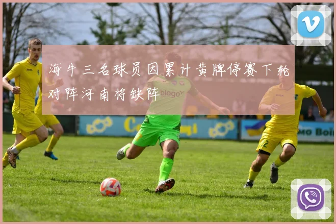 海牛三名球员因累计黄牌停赛下轮对阵河南将缺阵